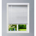 White Faux Wood Cordless Blinds D1940