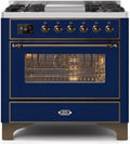 Blue Dual Fuel Propane Gas Range U540449