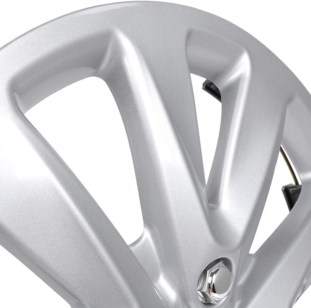 4PC Set 16 inch Silver Hubcap Wheel Cover Snap On Hubcap R735689