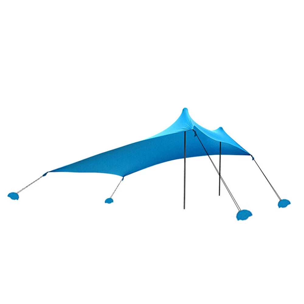 10 x 10 ft Pop Up Beach Canopy Tent with Stability Poles O845603