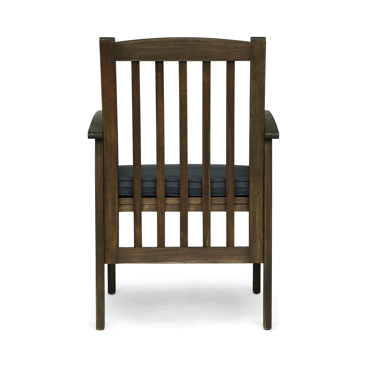 Acacia Wood Outdoor Dining Chairs with Cushion, Set of 2 J867688