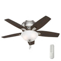 Brushed Nickel LED Ceiling Fan with Remote Q952