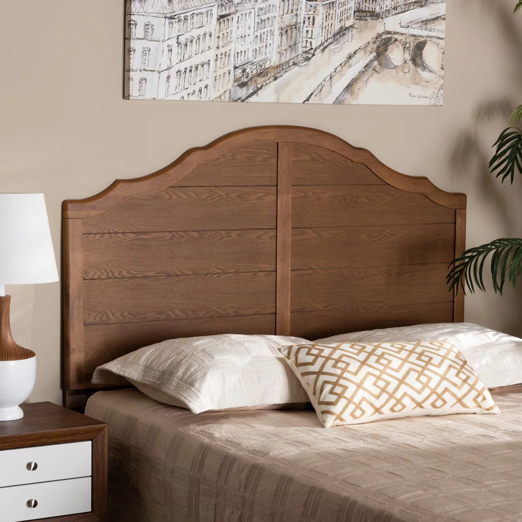 Ash Walnut Finished Wood Full Size Headboard Z395
