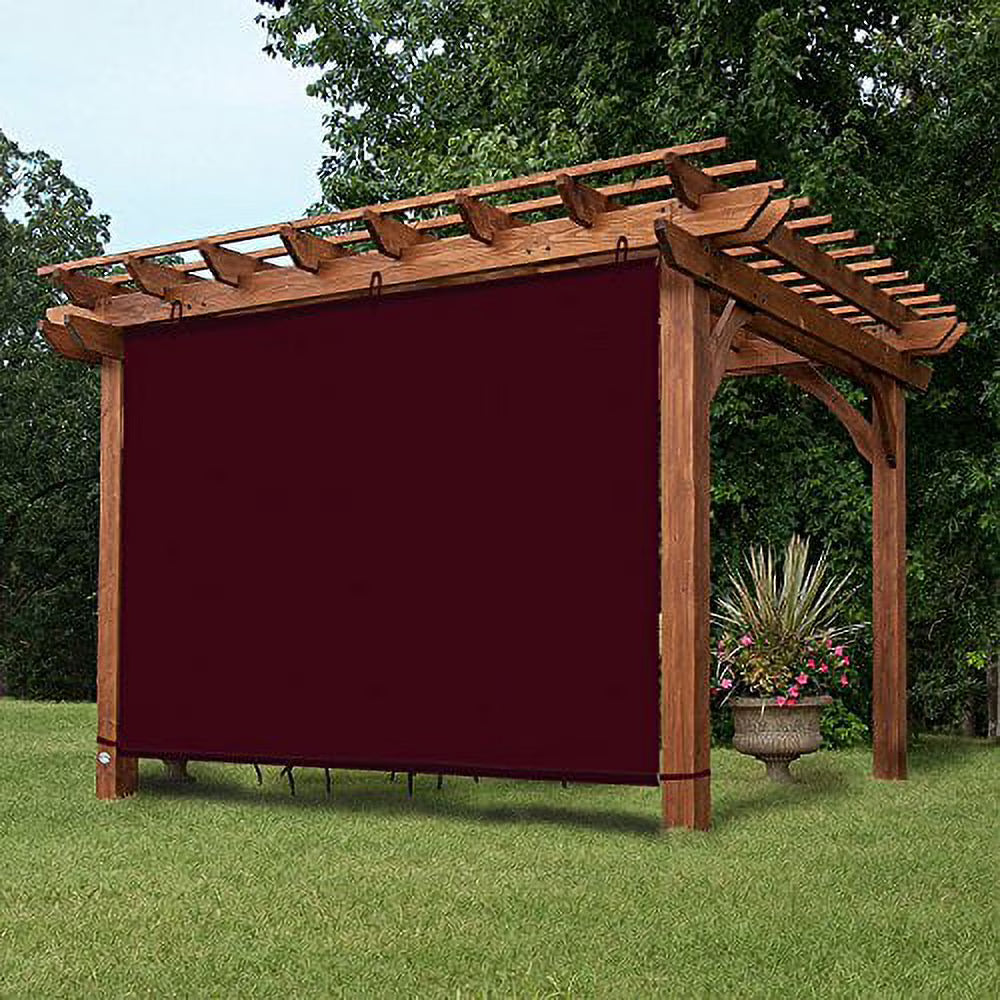 Wine Red Adjustable Side SunShade Panel for Pergola K26700