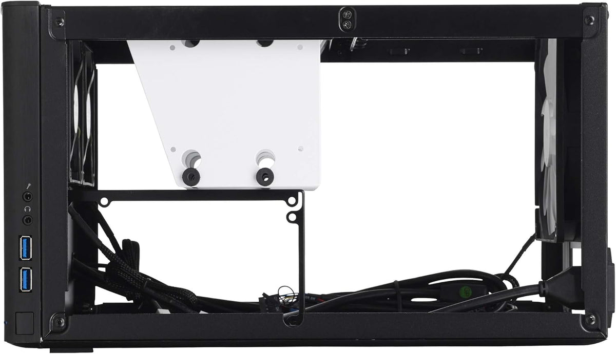 Black Mini ITX Computer Case with 120mm Fans S116632