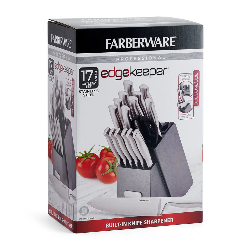 17 Piece Stainless Steel Knife Block Set H935