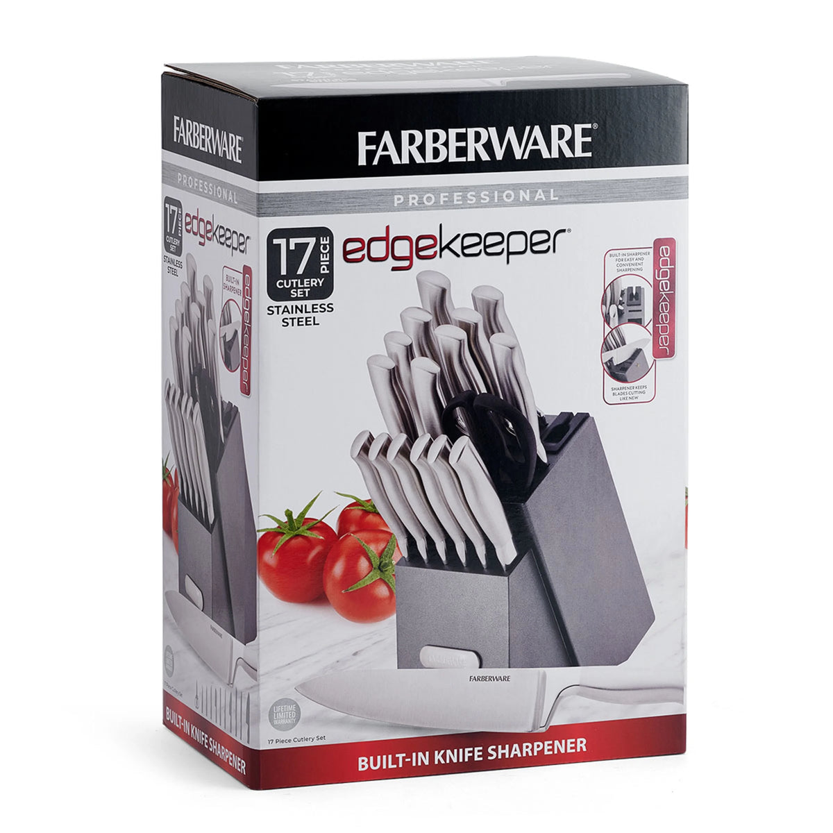 17 Piece Stainless Steel Knife Block Set H935