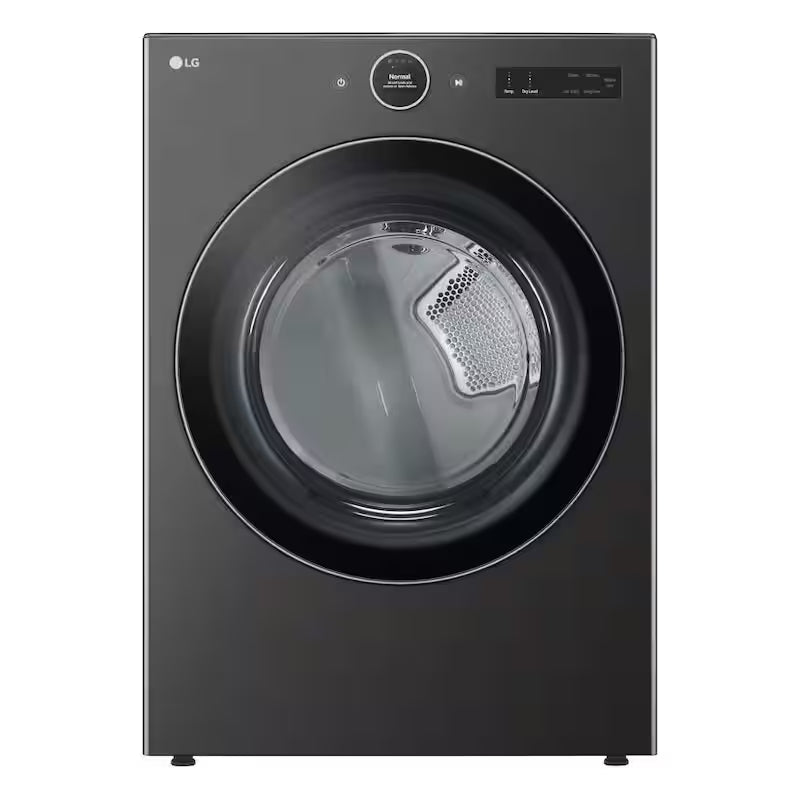 Black Steel Electric Dryer with TurboSteam G479