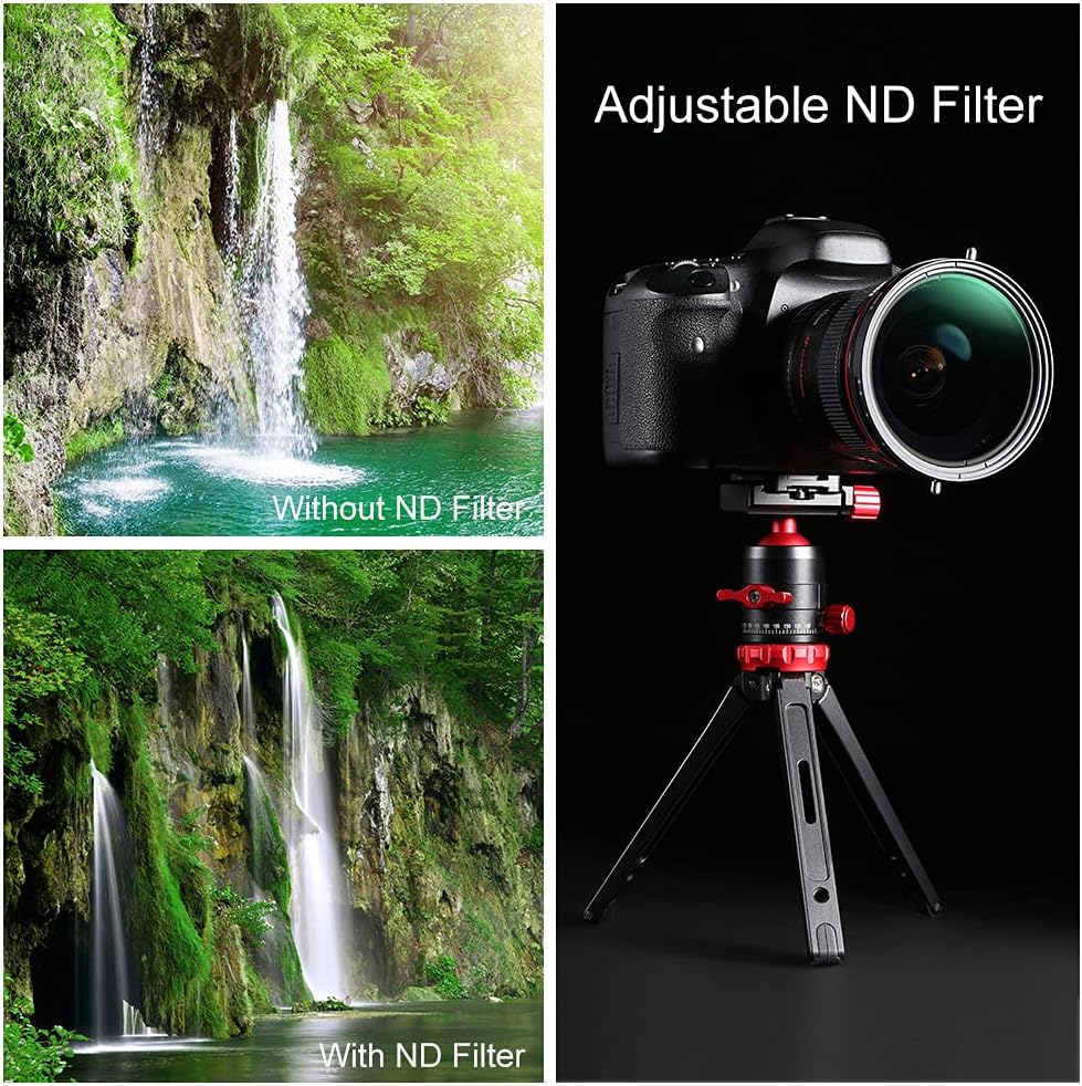 58mm Variable ND and CPL 2 in 1 Camera Lens Filter U933715