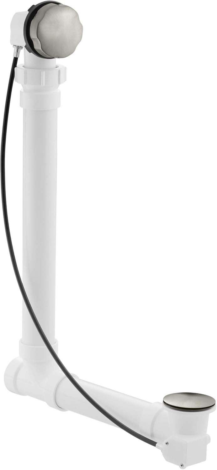 Vibrant Brushed Nickel Cable Bath Drain O8696