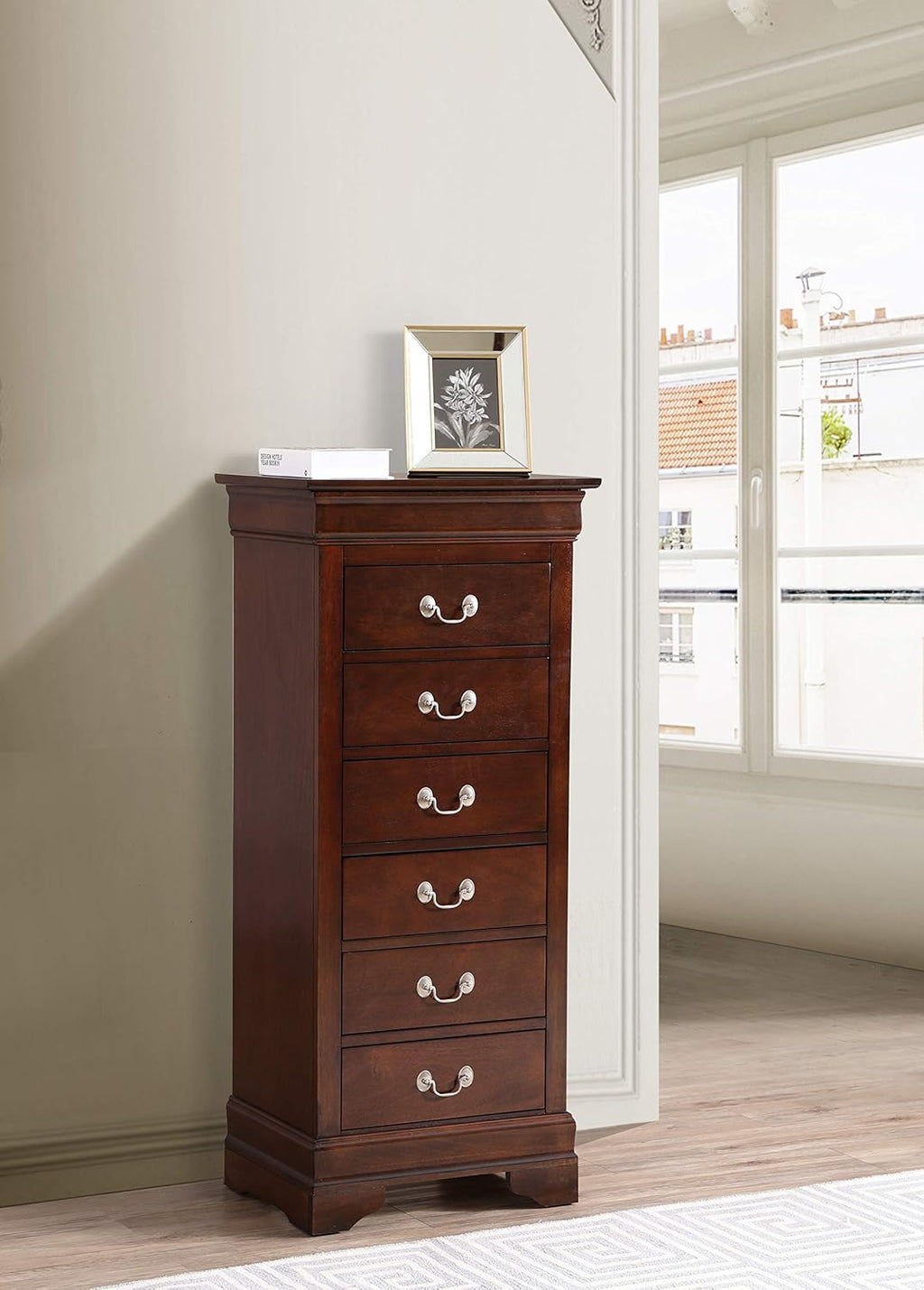 7 Drawer Lingerie Chest in Cappuccino U193