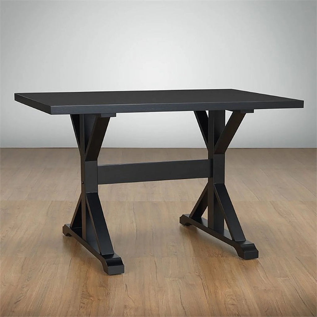 30 x 48 Trestle Table Antique Black S493