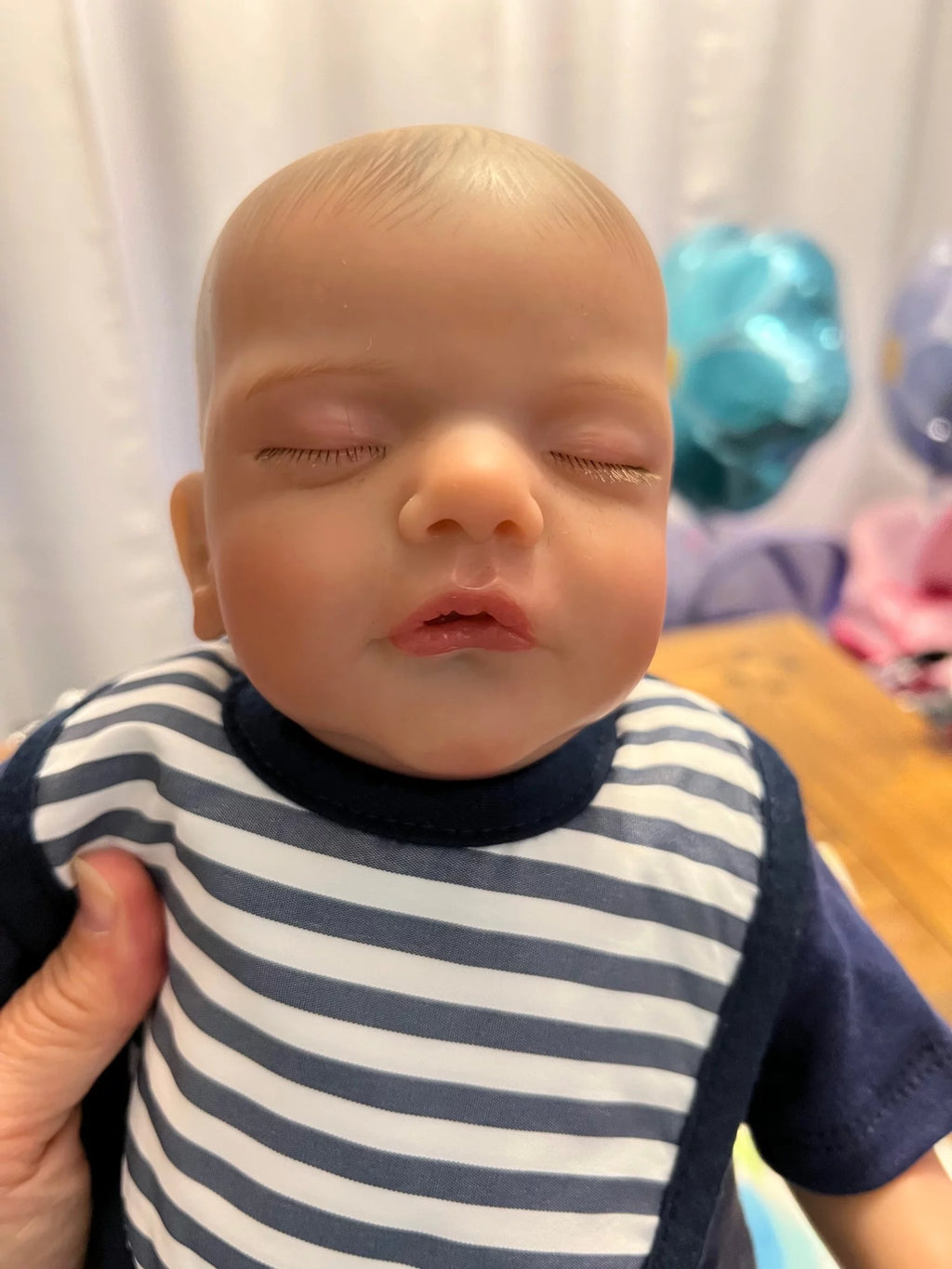 19 inch Soft Vinyl Sleeping Boy Doll with Cloth Body P2621