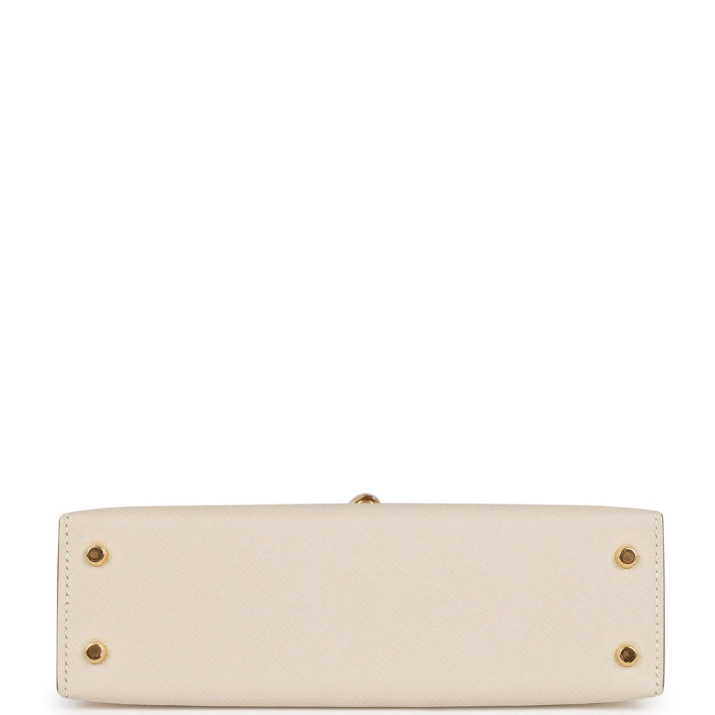 Kelly 20 Craie Epsom Gold Hardware Bag O2528