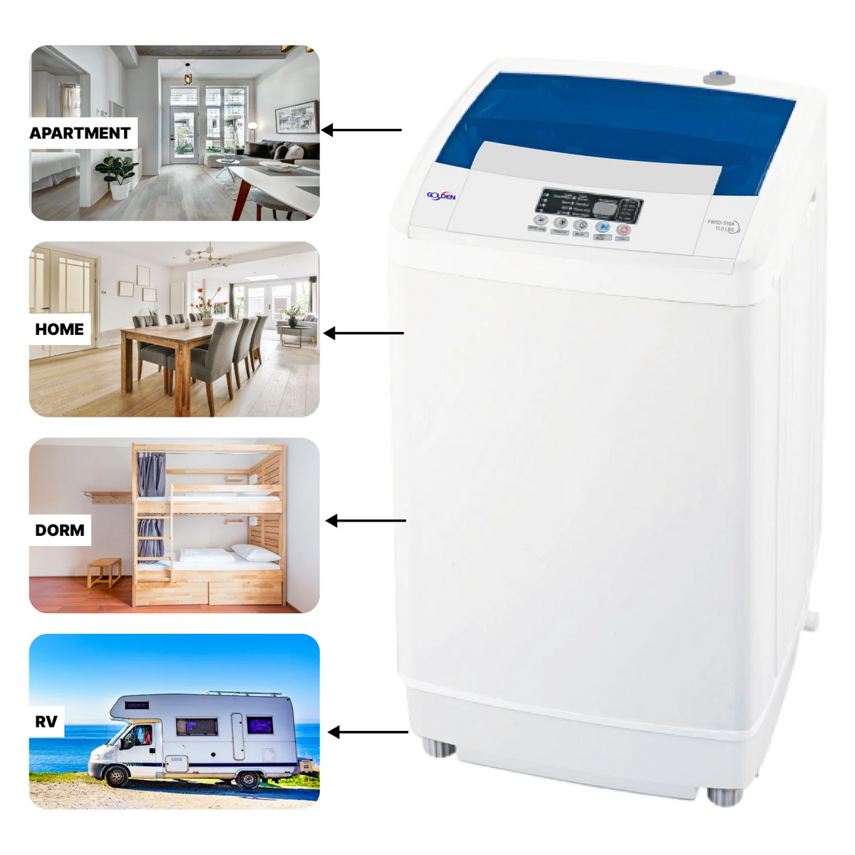 1.6 Cu Ft Portable Top-load Washer P5340