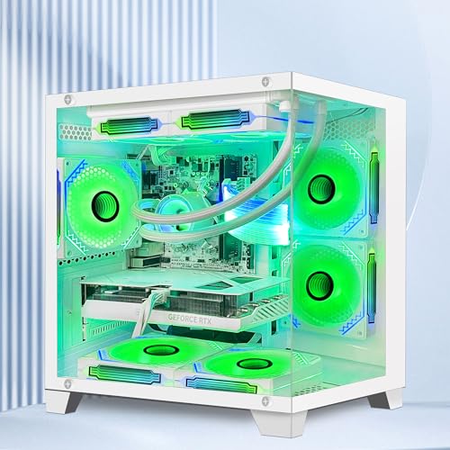 White Gaming PC Desktop with AMD Ryzen 7 5700G, RTX 4060 8GB, 32GB DDR4 RAM, 1TB M.2 PCIE SSD, Windows 11 Pro R6516