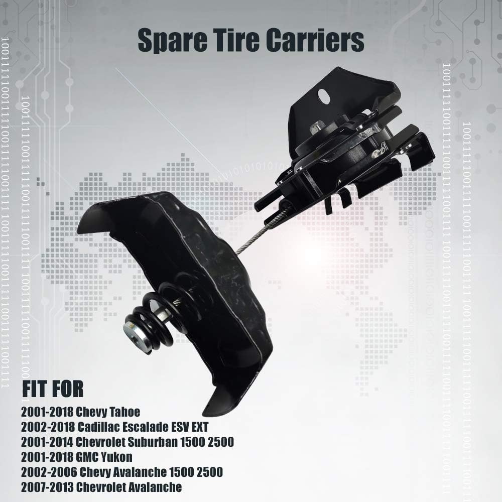 Spare Tire Hoist Winch Carrier Holder Replacement Pack of 2 E19706