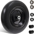Flat Free Solid Wheelbarrow Tire with 3/4 & 5/8 Wheel Bearing 3" Hub M917