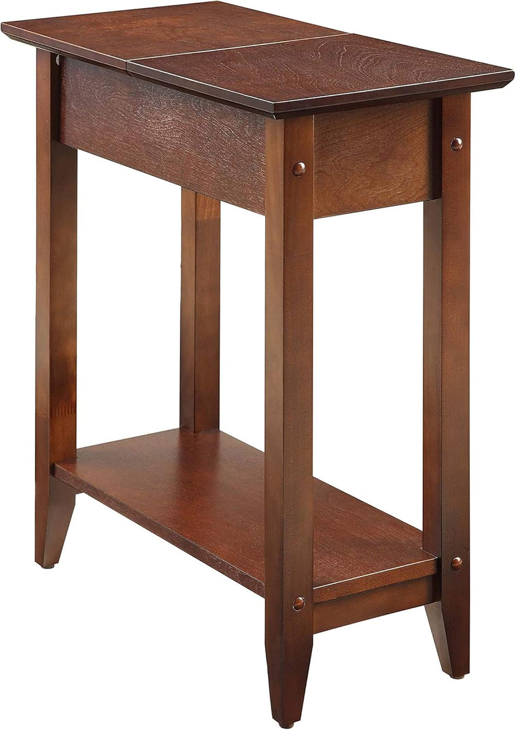 Dark Walnut Flip Top End Table A323292