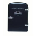 Portable Retro 6-can 4 Liters Mini Fridge Black X5534