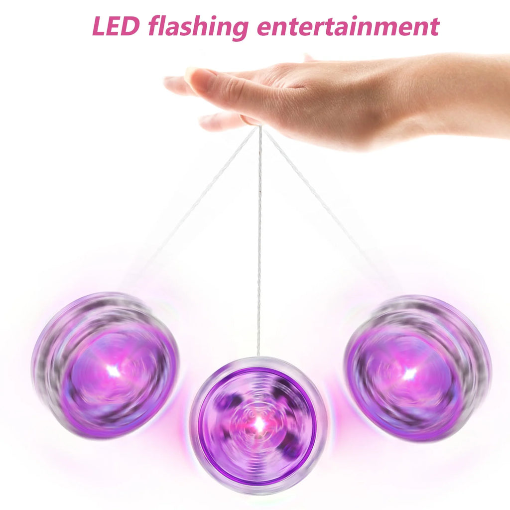 3 Pcs Light Up Flashing Yo-yo Balls Party Favors S9076