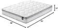 Twin Size 10 Inch Memory Foam Spring Hybrid Mattress W98267