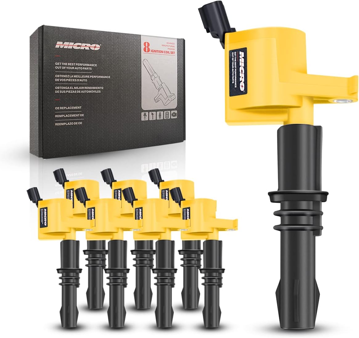 8 Ignition Coils & Iridium Spark Plug Set Y46091