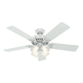 52-Inch Ceiling Fan with Five White Bleached Oak Blades K99694
