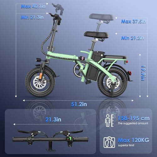 Folding Electric Bike 500W Motor 48V 13Ah Removable Battery Z937