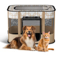 Foldable Pet Playpen with Removable Shade Cover G650