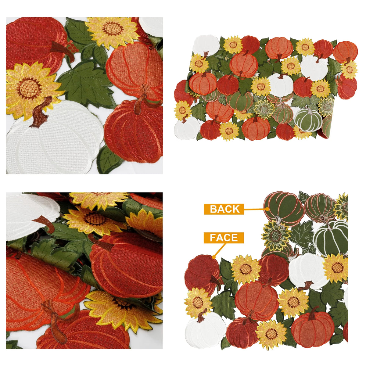 Embroidered Table Runner 13"X120" K501987