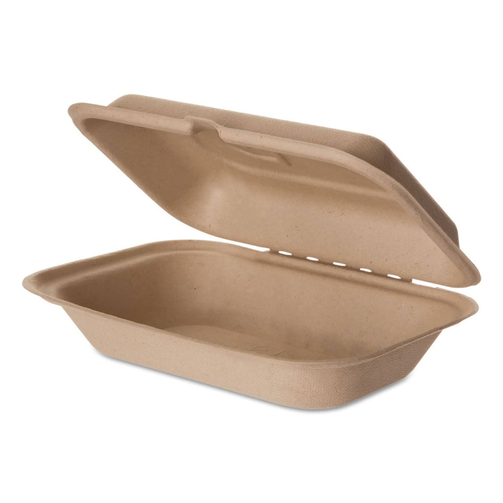 Wheat Straw Hinged Clamshell Containers M3700