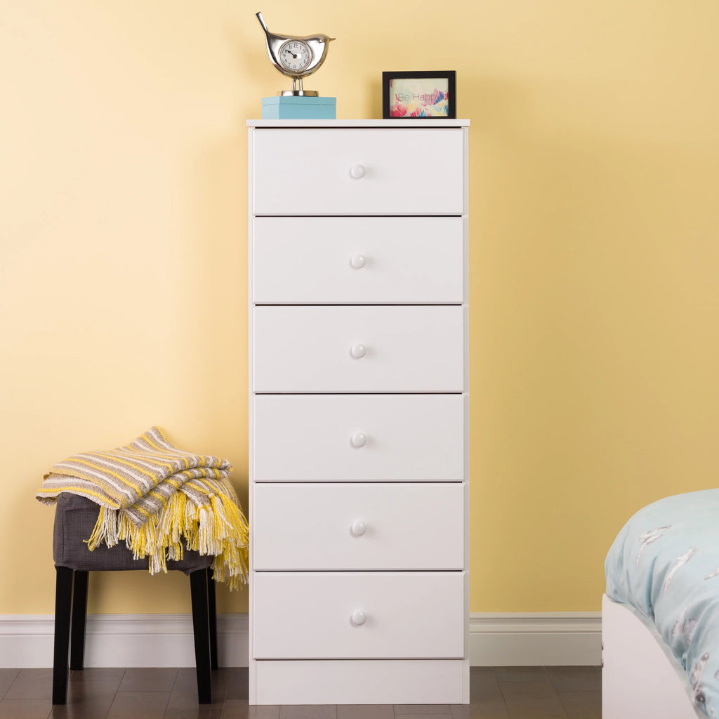 Tall Black 6-Drawer Dresser O41392