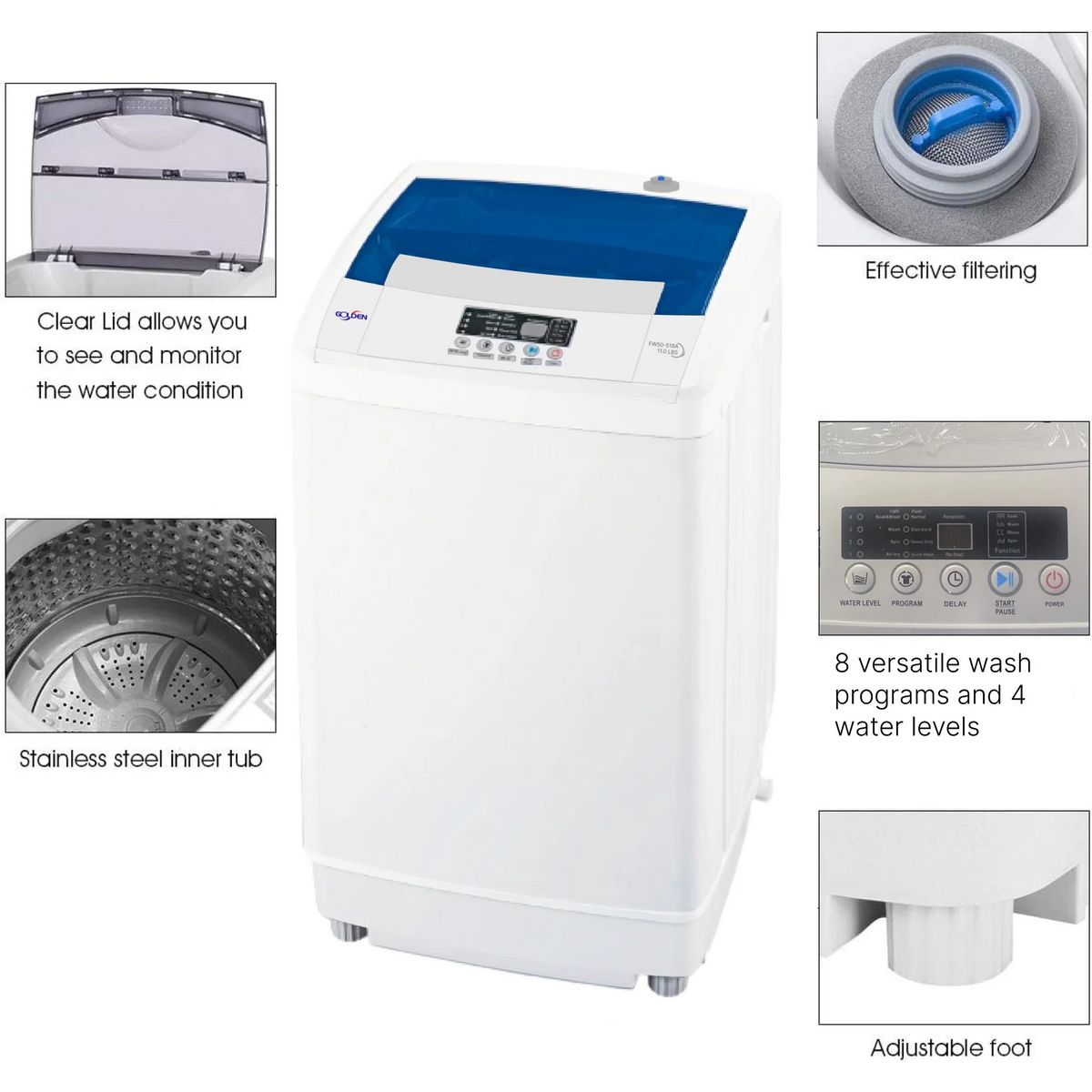 1.6 Cu Ft Portable Top-load Washer P5340