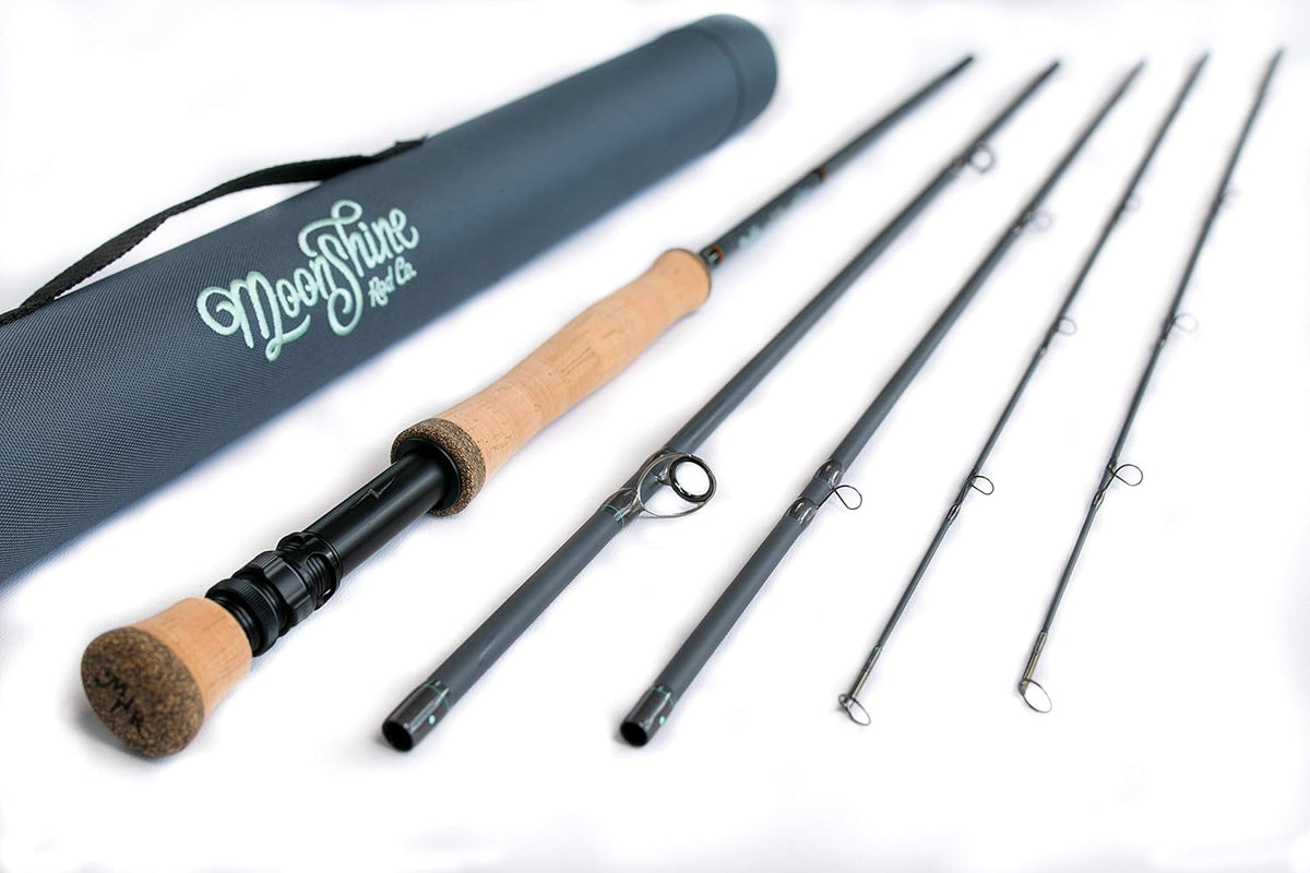 Saltwater Hybrid Fly Fishing Rod with Carrying Case and Extra Rod Tip Section Q565894
