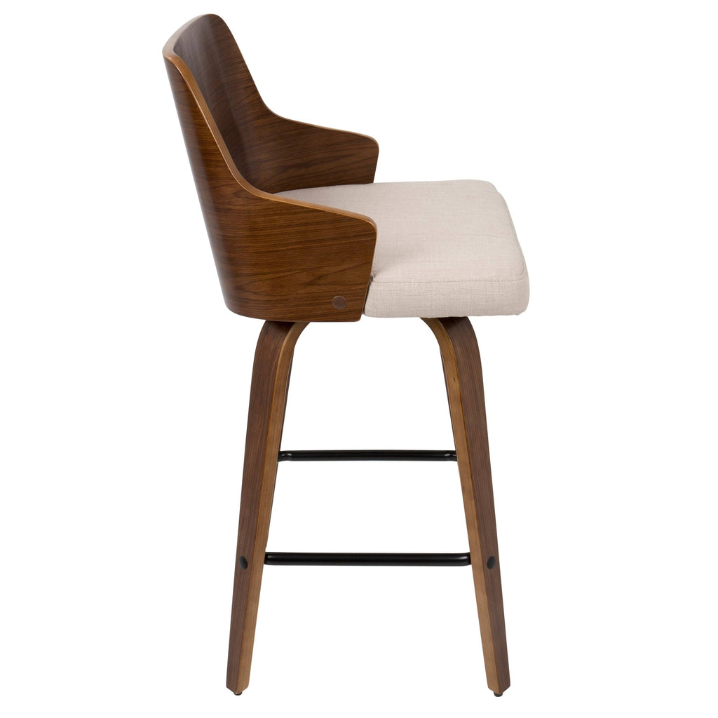 Beige 26-inch Counter Stool Set of 2 E899411
