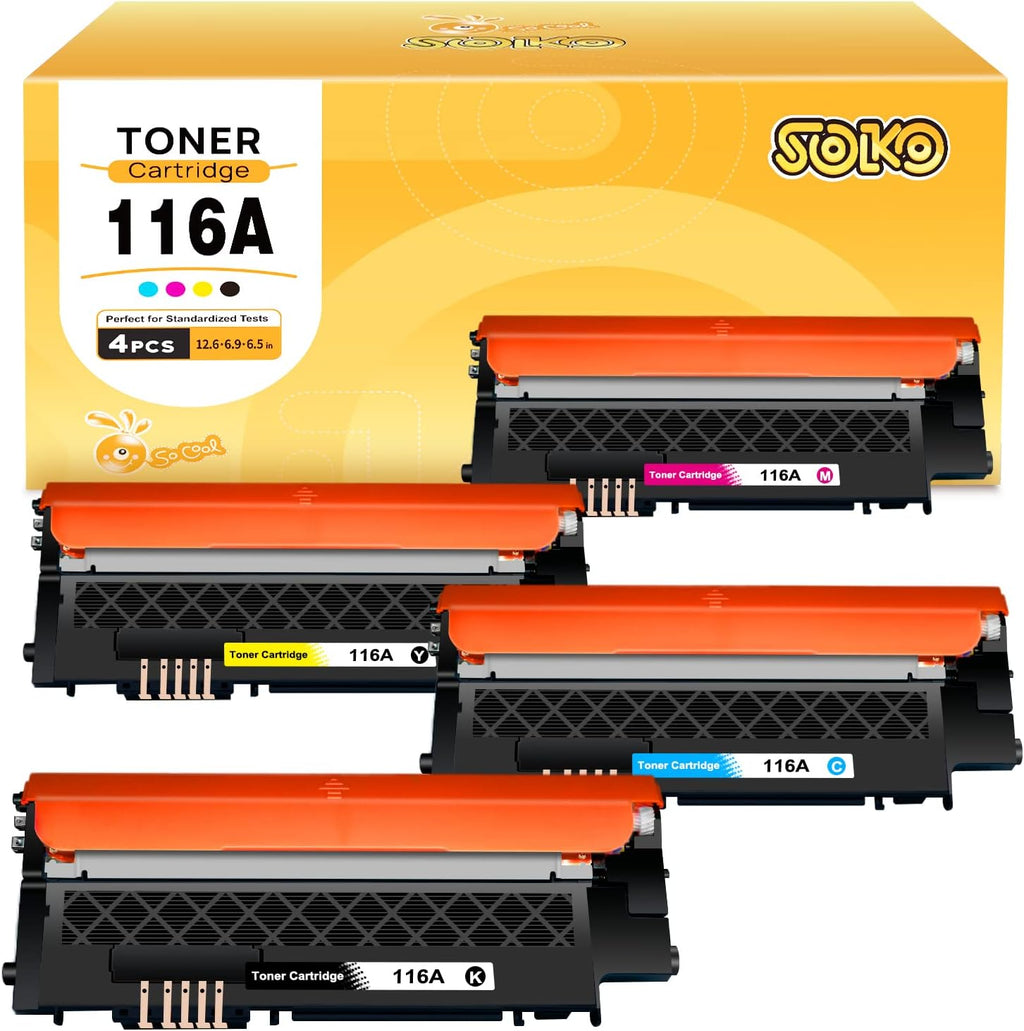 4 Pack Toner Cartridge Black Magenta Yellow Cyan T717
