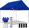10x10 Pop Up Canopy Tent with Heavy Duty Roller Bag (Blue) R744866