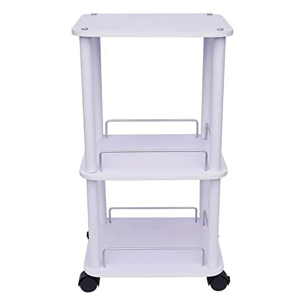 3-Tier Salon Trolley Cart with Rolling Wheels S37388