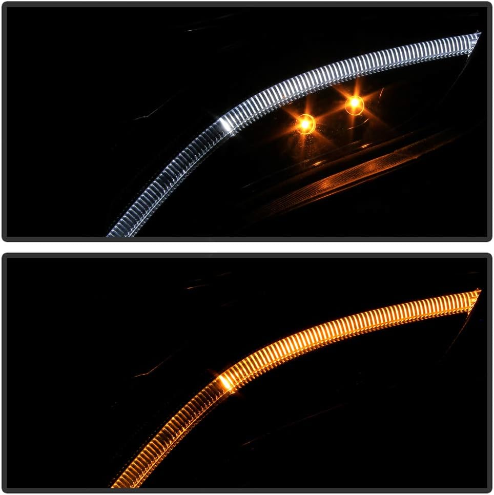 Black Housing Projector Headlights with LED Tube O2855