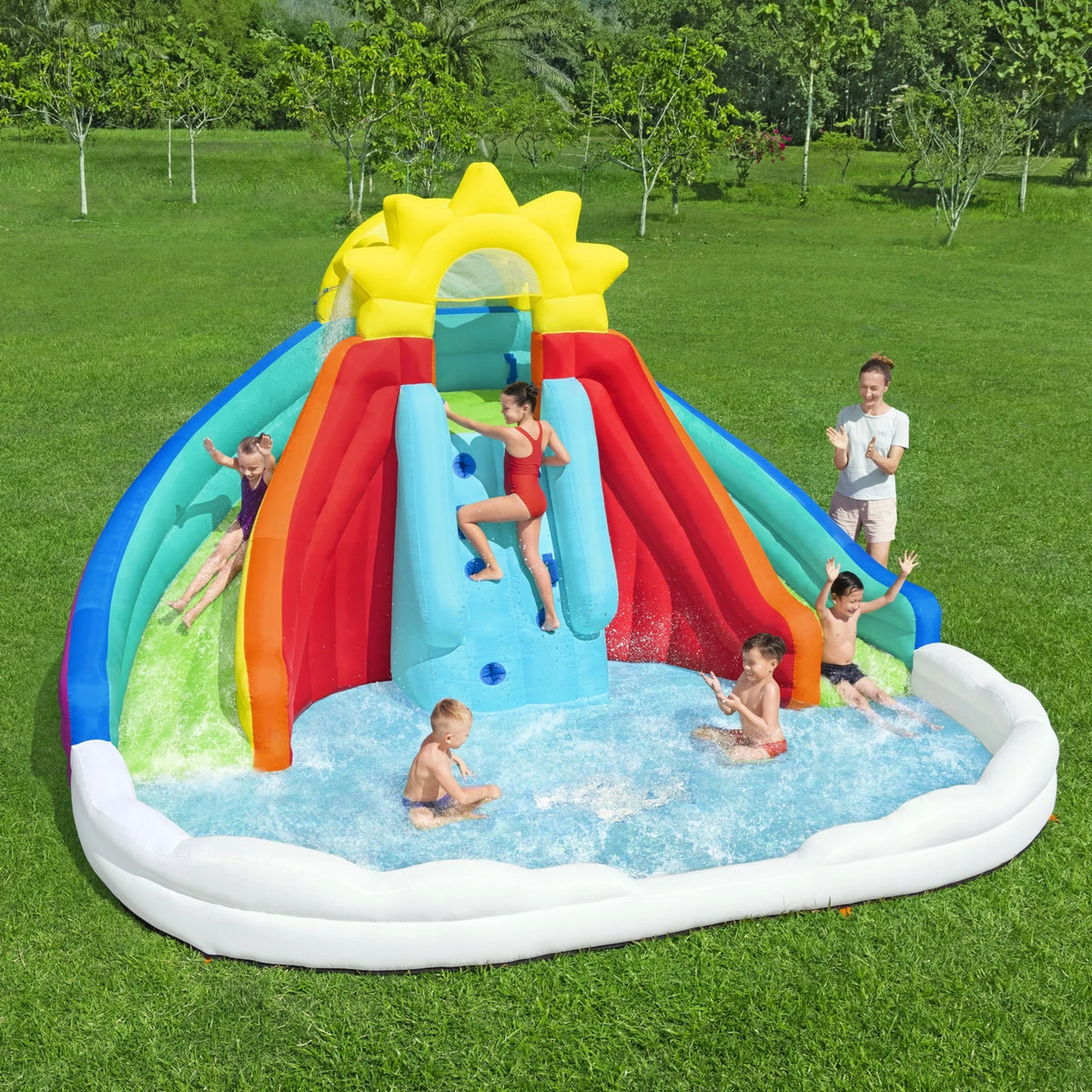 Inflatable Water Park with Splash Pool M2508