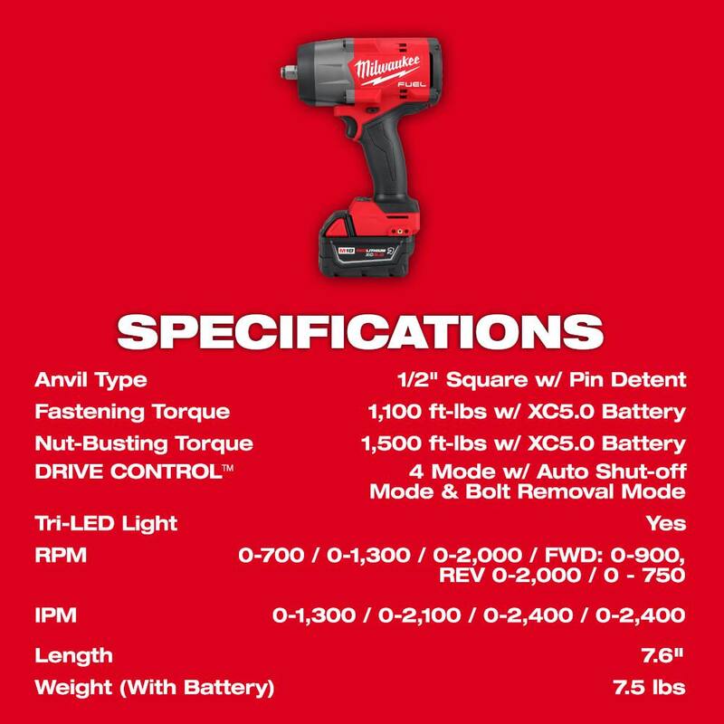 18V Lithium-Ion Brushless Cordless 1/2 in. Impact Wrench with Friction Ring Kit C544