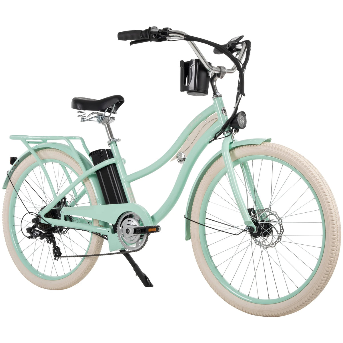 26-in 7-Spd Electric Cruiser Bike Q888740