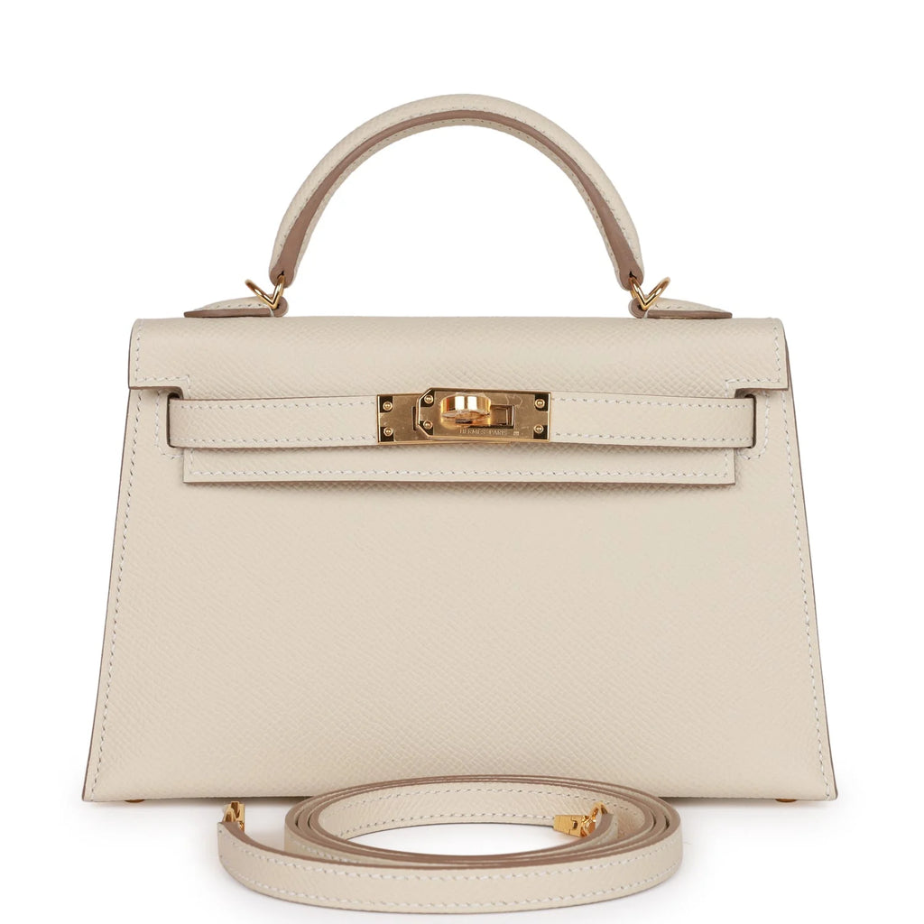 Kelly 20 Craie Epsom Gold Hardware Bag O2528