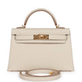 Kelly 20 Craie Epsom Gold Hardware Bag O2528