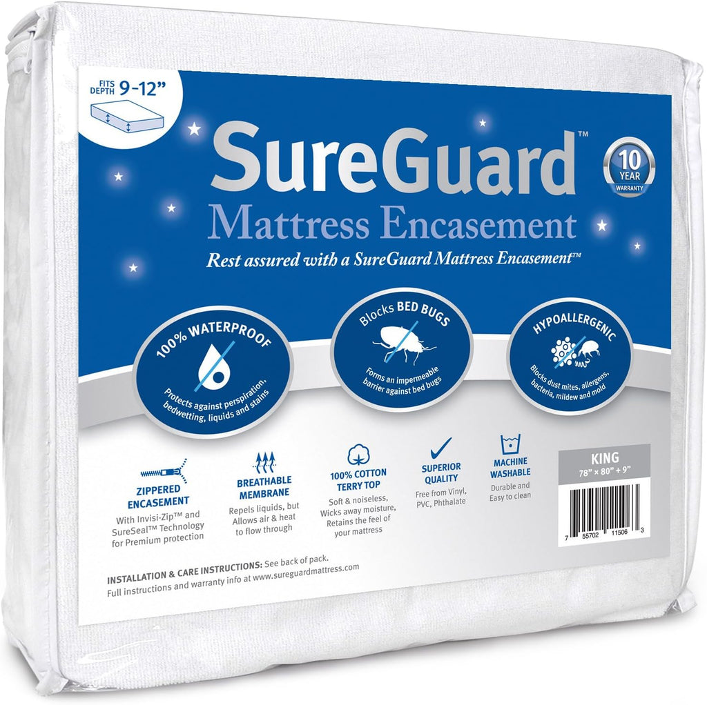 King Waterproof Zippered Mattress Encasement H534