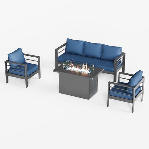 8 Piece Aluminum Patio Furniture Set with Olefin Cushion H292728