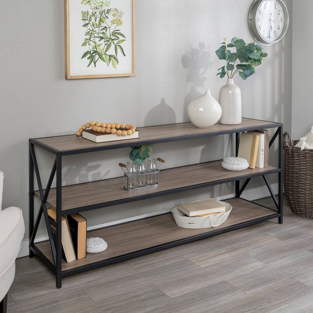60-Inch X-Frame Bookshelf D33329