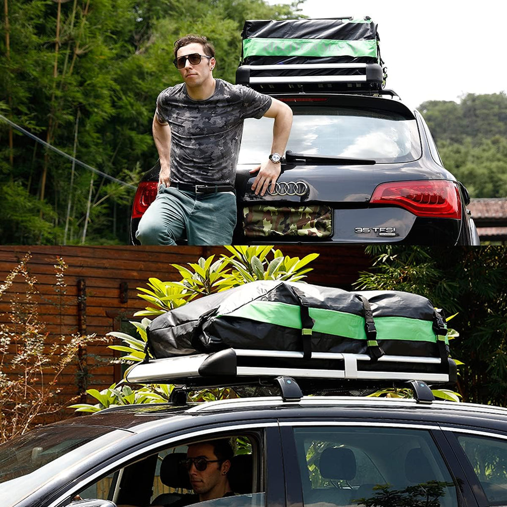 100% Waterproof 15 Cubic Ft Rooftop Cargo Carrier Bag E719