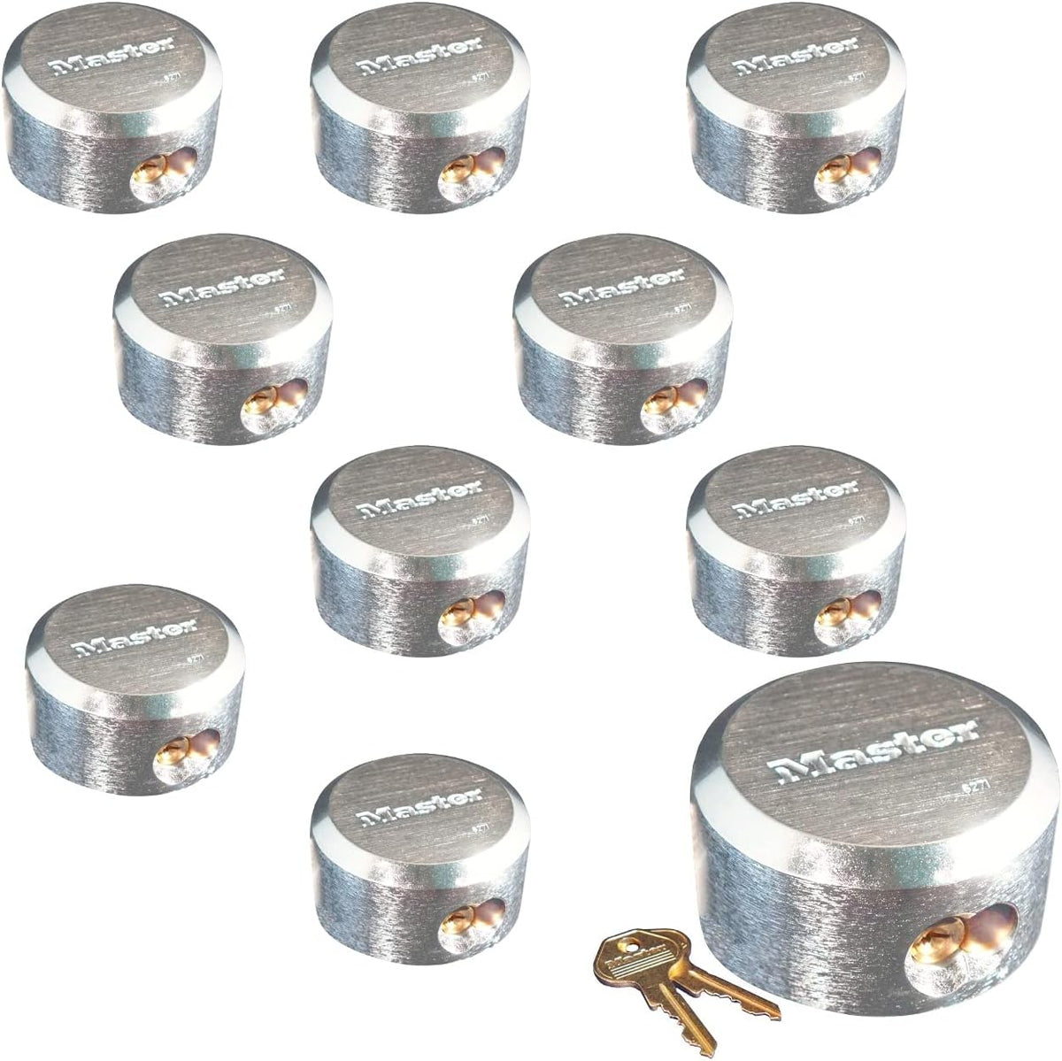 3 Keyed Alike Padlocks with BumpStop Technology E56649